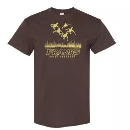 Frank's Unisex Cupped Duck SS Tee - Chocolate - S
