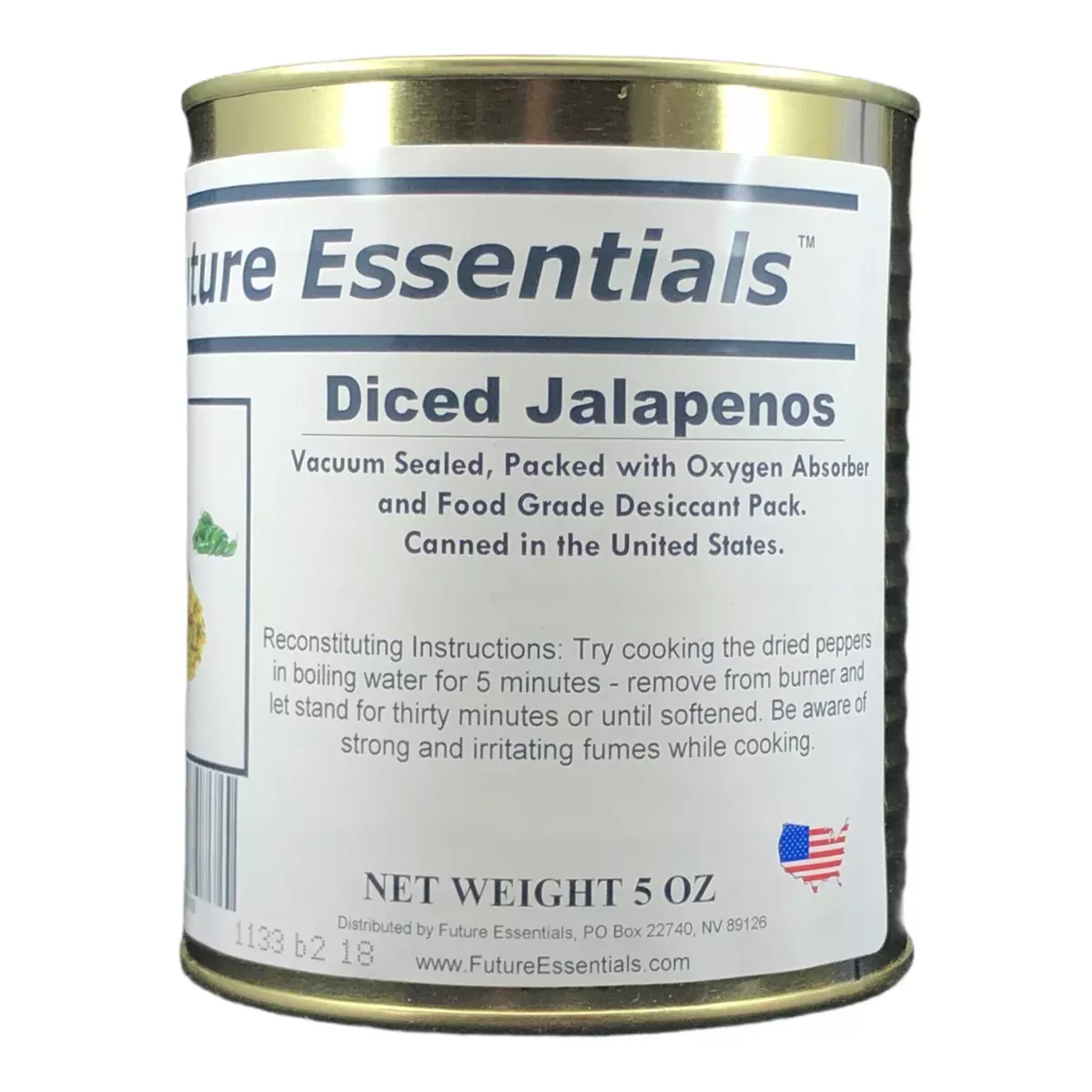 Future Essentials Diced Dehydrated Jalapenos