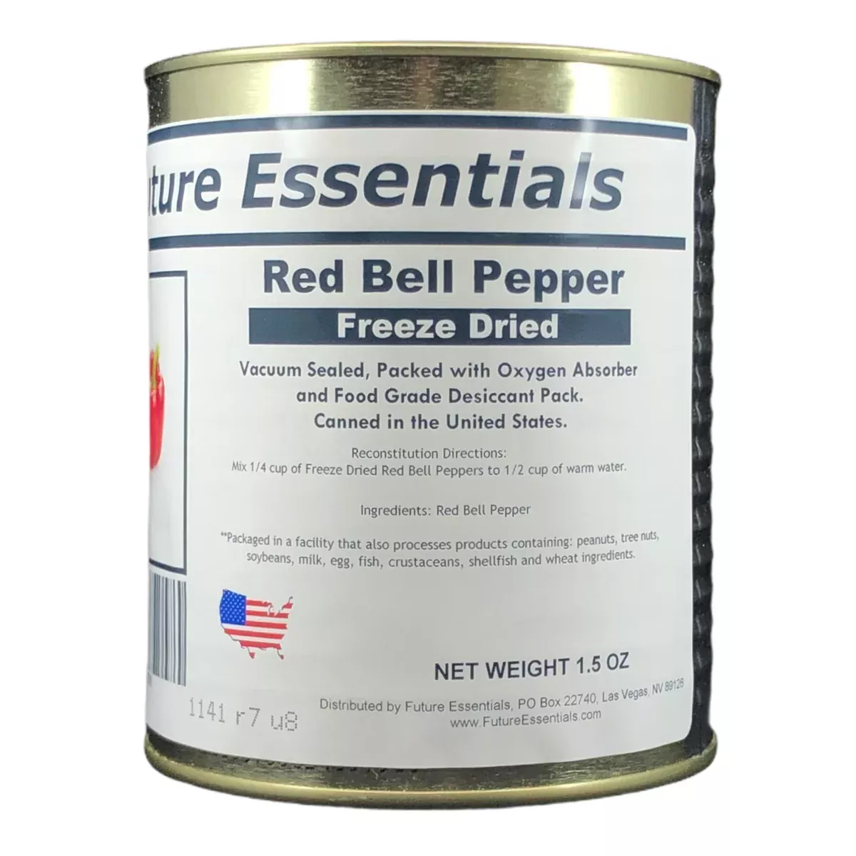Future Essentials Freeze Dried Diced Red Bell Peppers