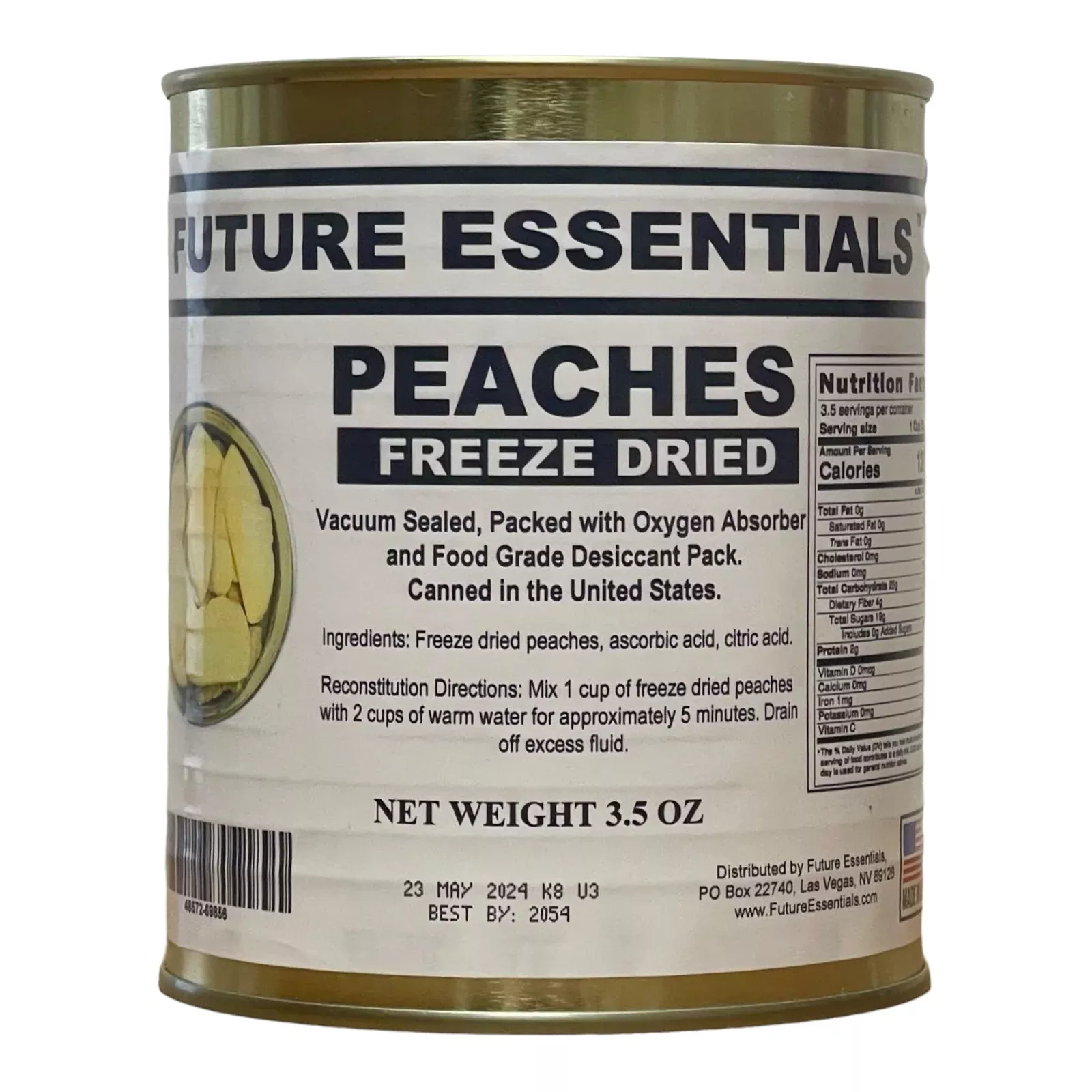 Future Essentials Freeze Dried Sliced Peaches