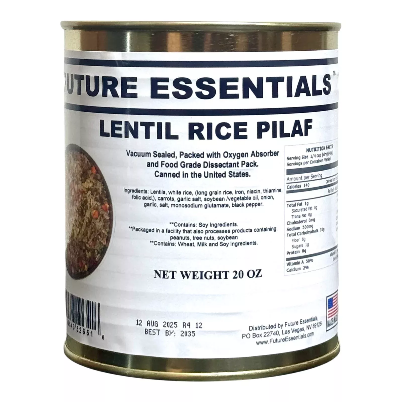 Future Essentials Lentil Rice Pilaf