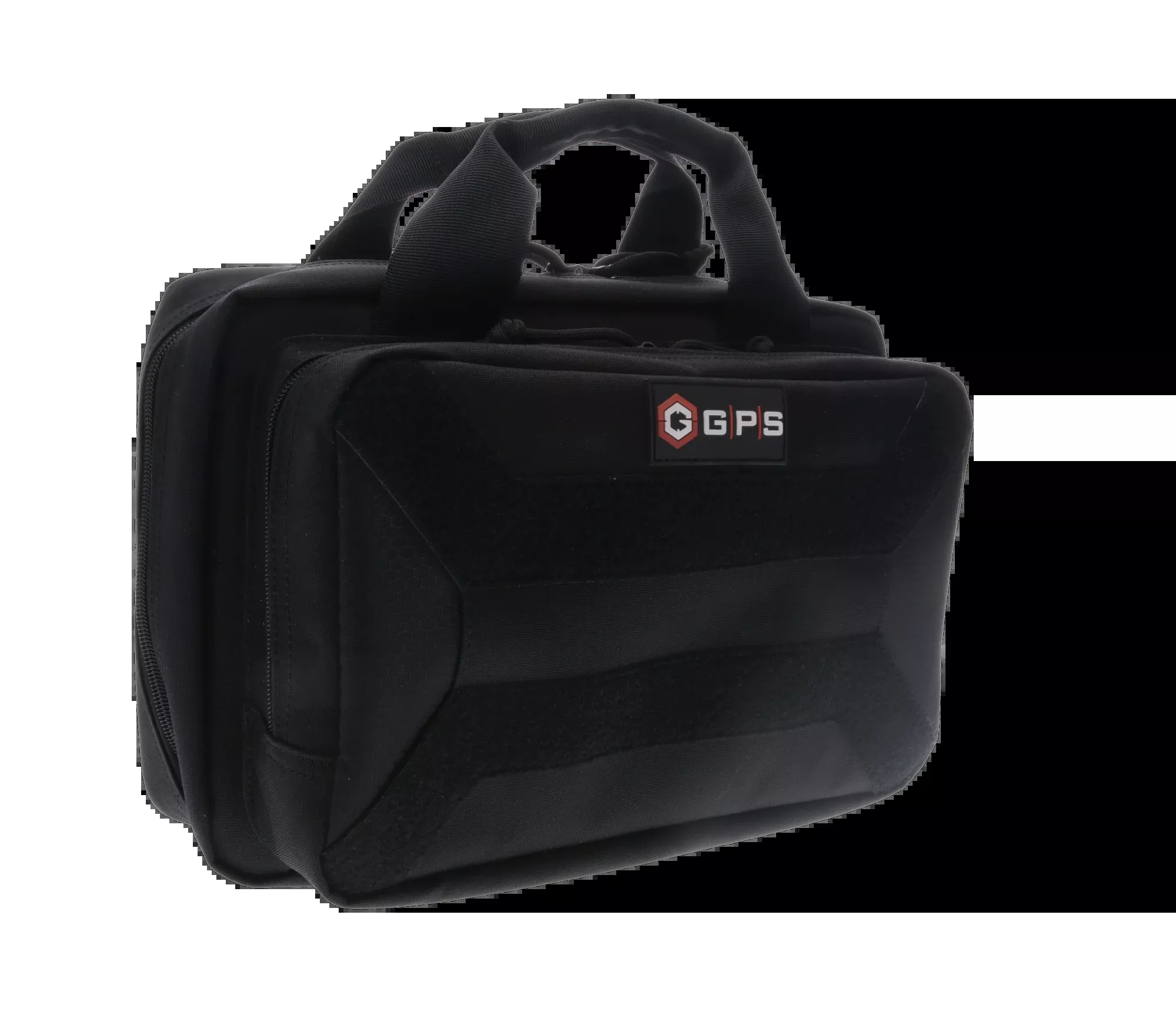 G*Outdoors GPS Tactical Pistol Case, 600D Polyester, Lockable Zippers, Mag Slots, Black – PC15
