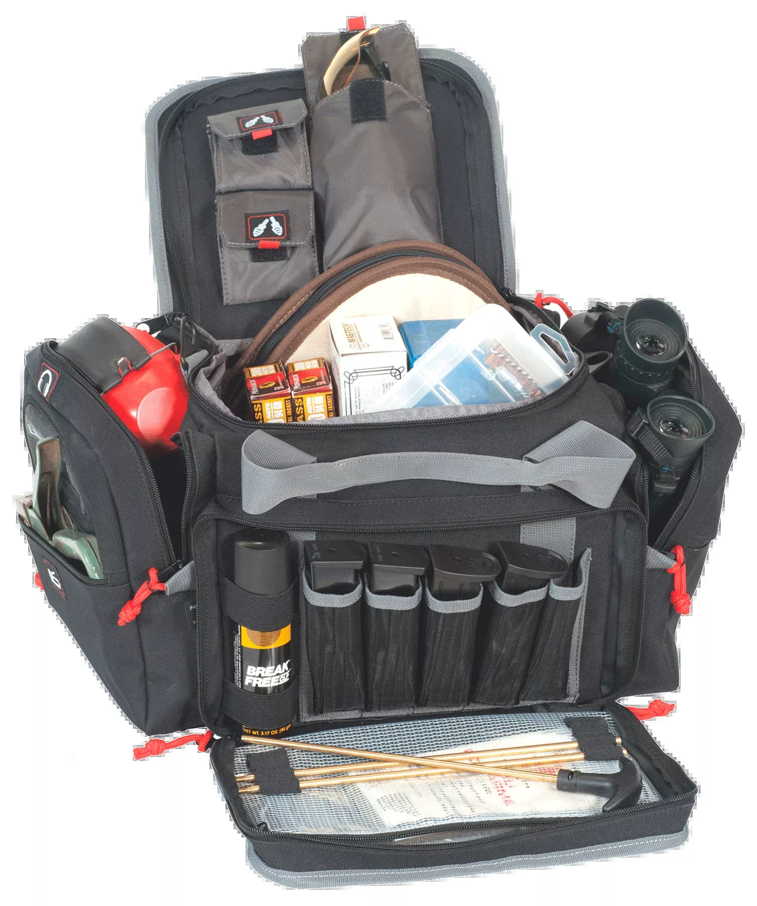 G*Outdoors Medium Range Bag, Black Nylon with Visual I.D. Storage System - 1411MRB