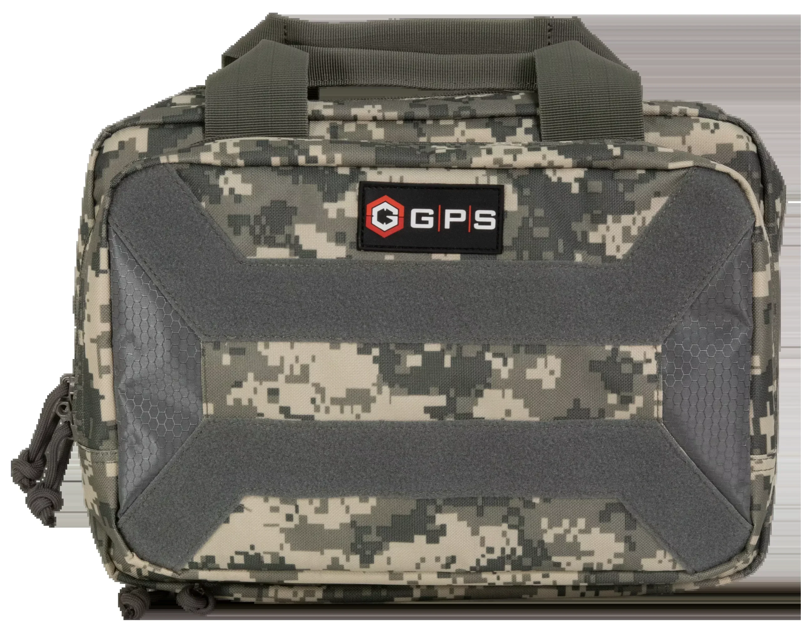 G*Outdoors Pistol Case, 600D Polyester, Lockable Zippers, Holds 1 Handgun PC15ACU