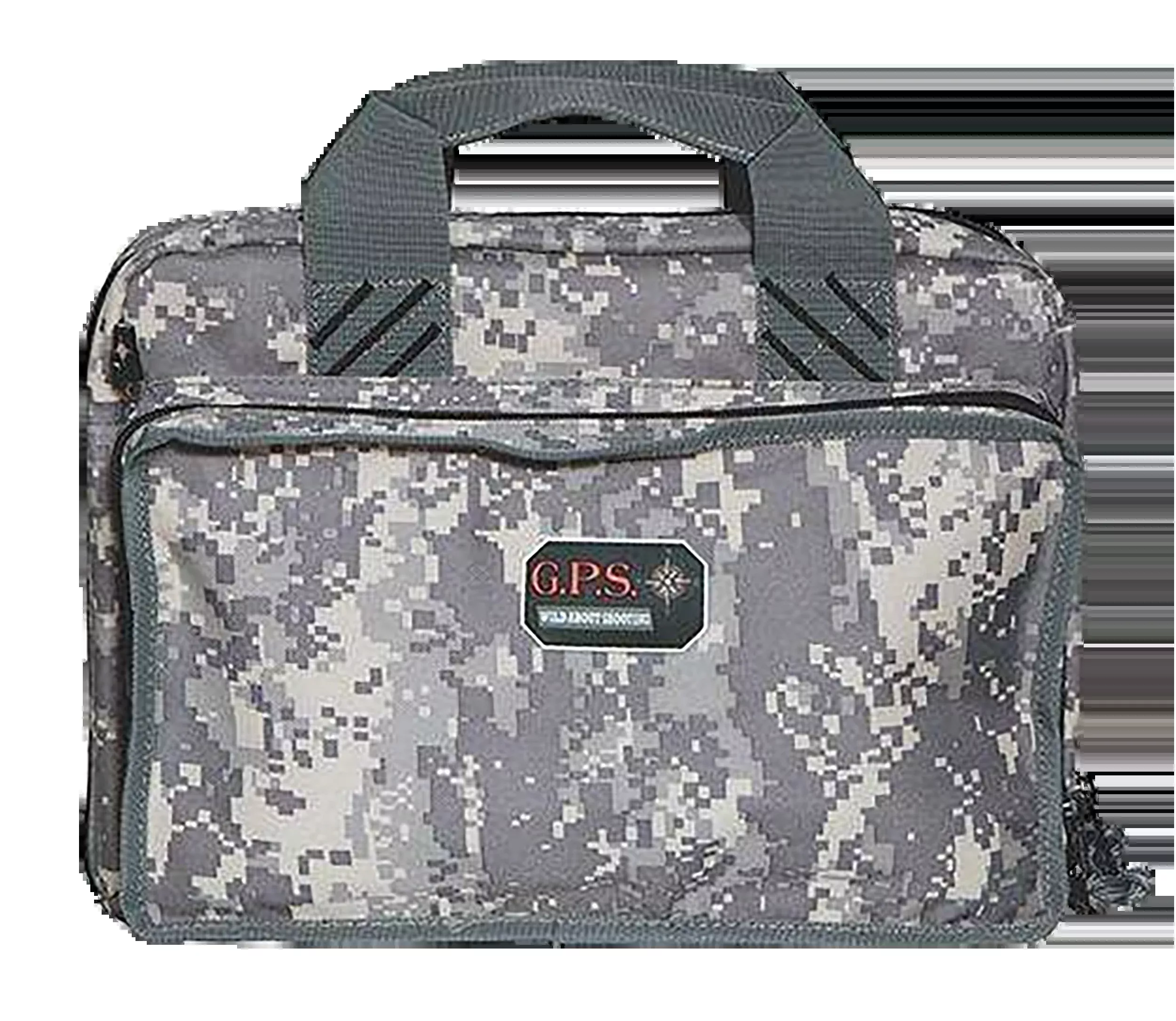 G*Outdoors Quad Pistol Case Range Bag, Digital Camouflage, Visual ID & Lockable Zippers 1310PCDC
