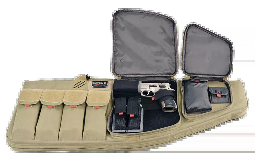 G*Outdoors Tactical AR Rifle Case, 30 in, Tan, 1000D Polyester, Visual ID System – T30ART