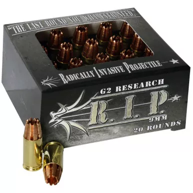 G2 Research G00000 RIP 9mm 92 GR HP 20 Rounds