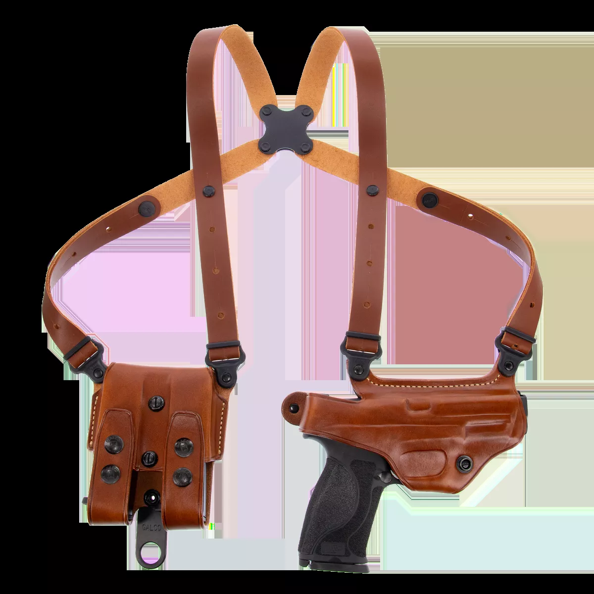 Galco MC446 Miami Classic Shoulder System Tan Leather Springfield XD 9/40 RH