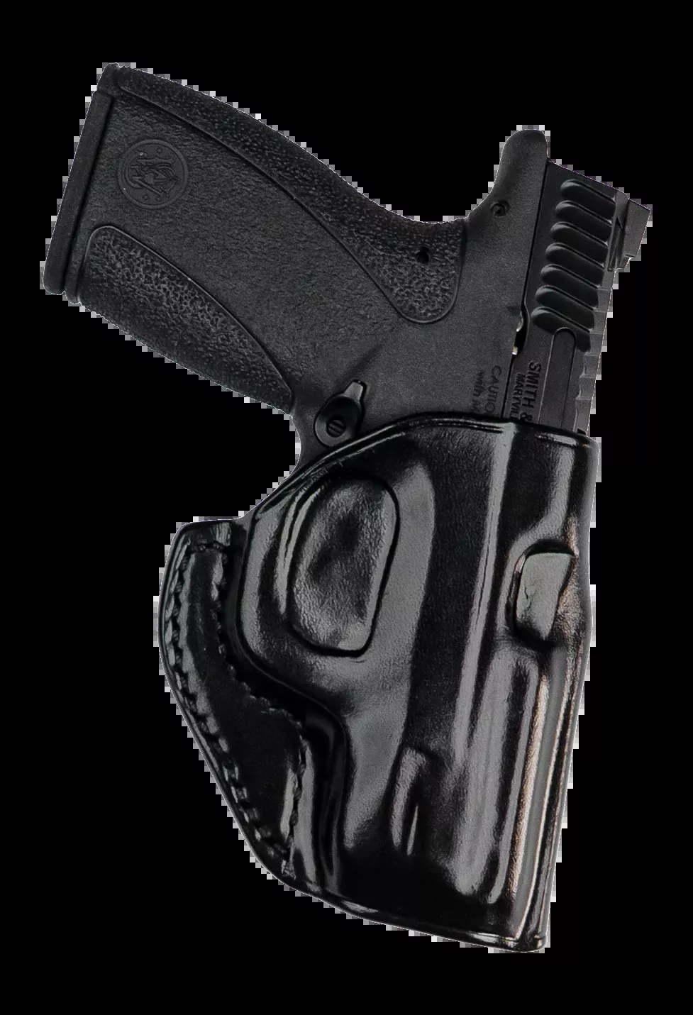Galco Stinger Outside the Waistband Belt Holster, Right Hand Steerhide Leather Black SG648B