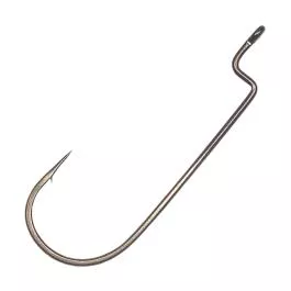 Gamakatsu Worm, Offset Shank, Round Bend Hooks – Nano Alpha – 3/0