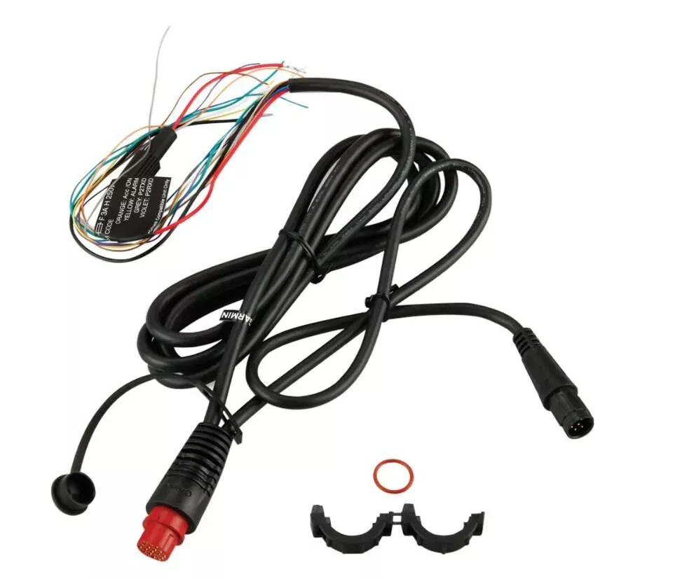 Garmin 19-Pin Power/Data Cable with NMEA/Bare Wires/Proplietary Connectors for Sonars• 010-11482-01