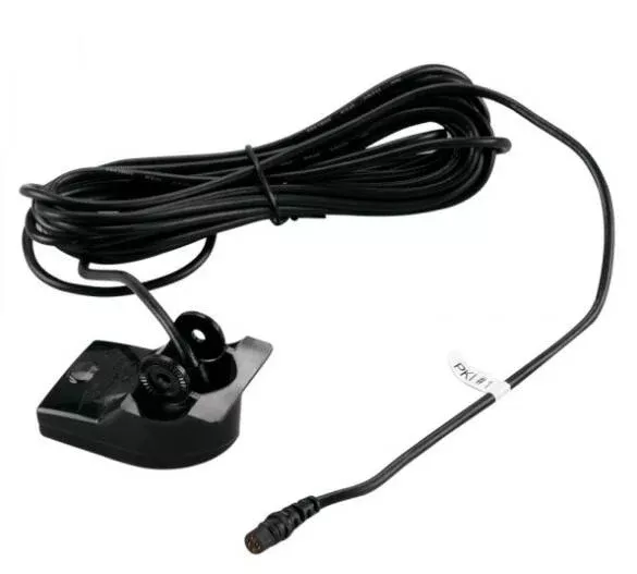 Garmin 4-Pin Plastic Transom Mount Transducer with 30′ Cable• 010-10249-20
