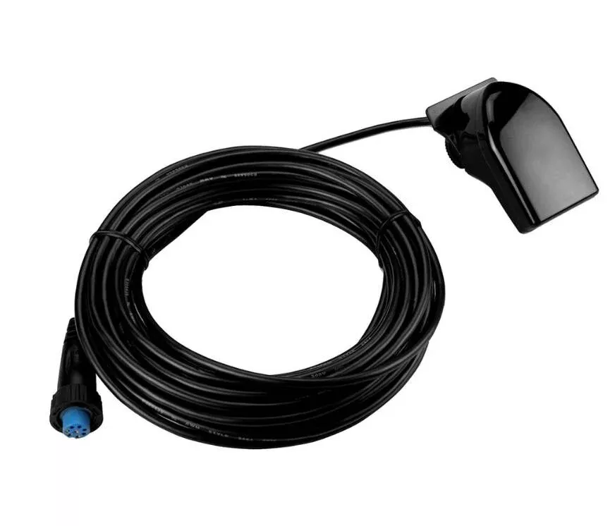 Garmin 8-Pin Plastic Transom Mount Transducer with 30′ Cable• 010-10249-40