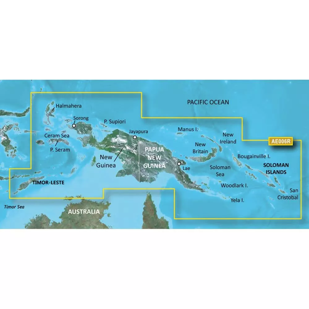 Garmin BlueChartg3 HD - HXAE006R - Timor Leste/New Guinea - microSD/SD - 010-C0881-20