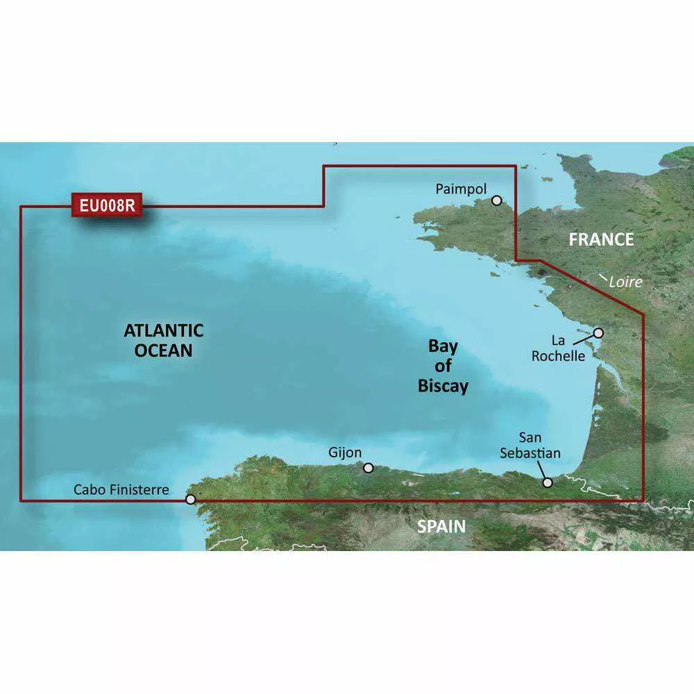 Garmin BlueChartg3 HD – HXEU008R – Bay of Biscay – microSD/SD – 010-C0766-20