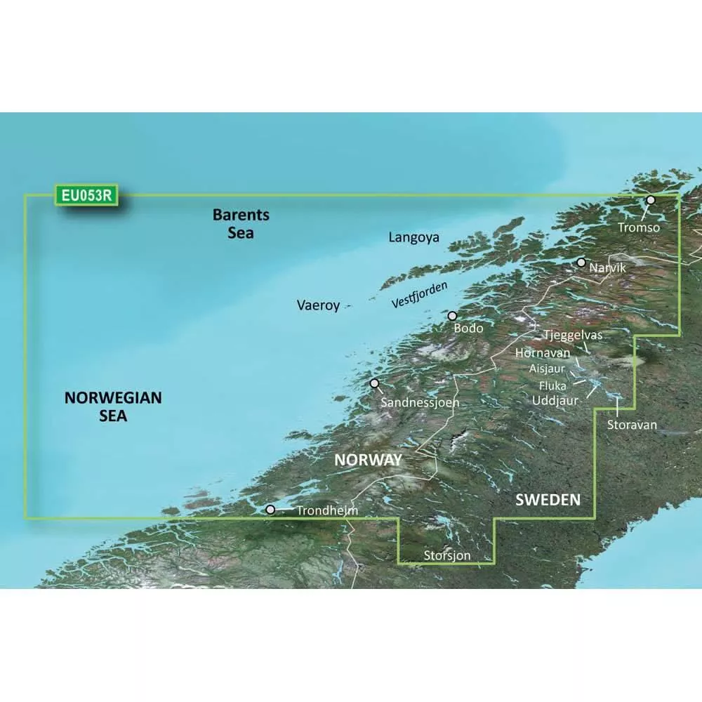 Garmin BlueChartg3 HD - HXEU053R - Trondheim - Tromso - microSD/SD - 010-C0789-20