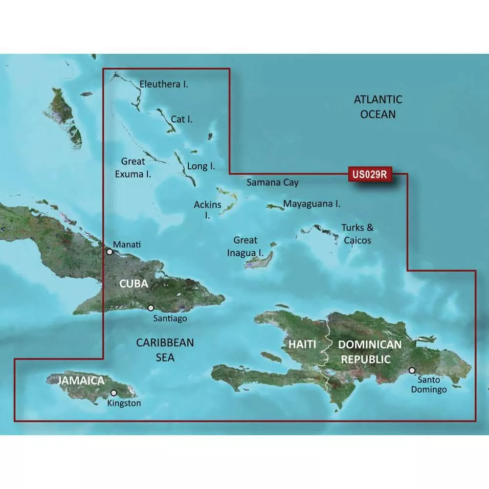 Garmin BlueChartg3 HD – HXUS029R – Southern Bahamas – microSD/SD – 010-C0730-20