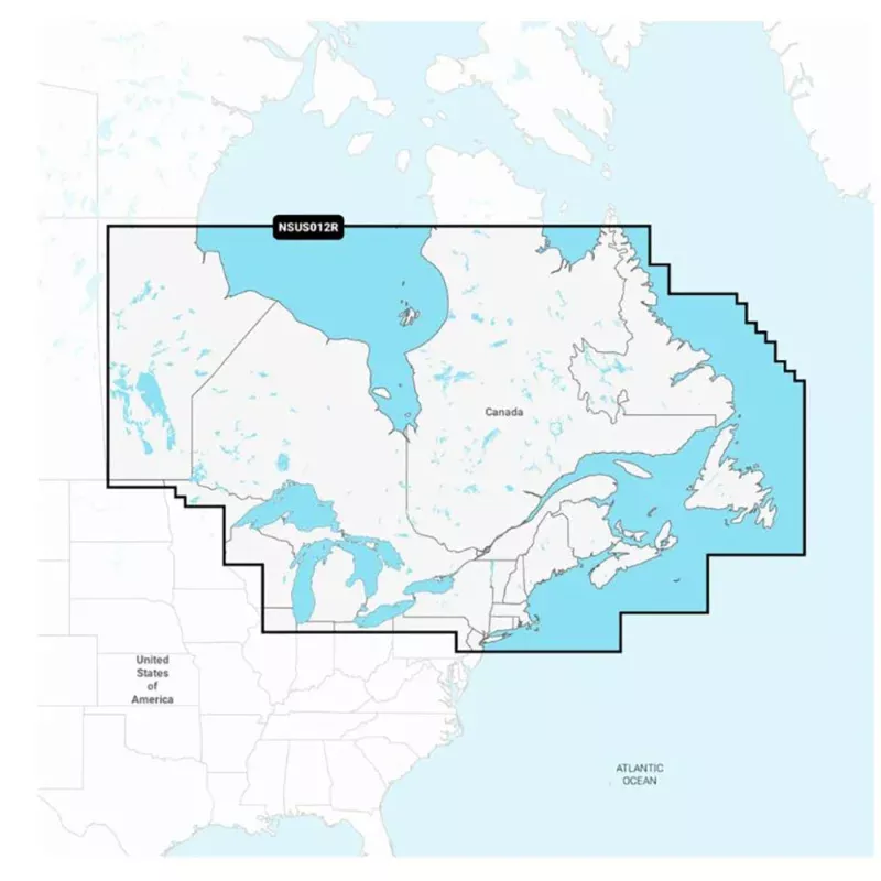 Garmin Navionics+ NSUS012R Canada, EastGreat Lakes