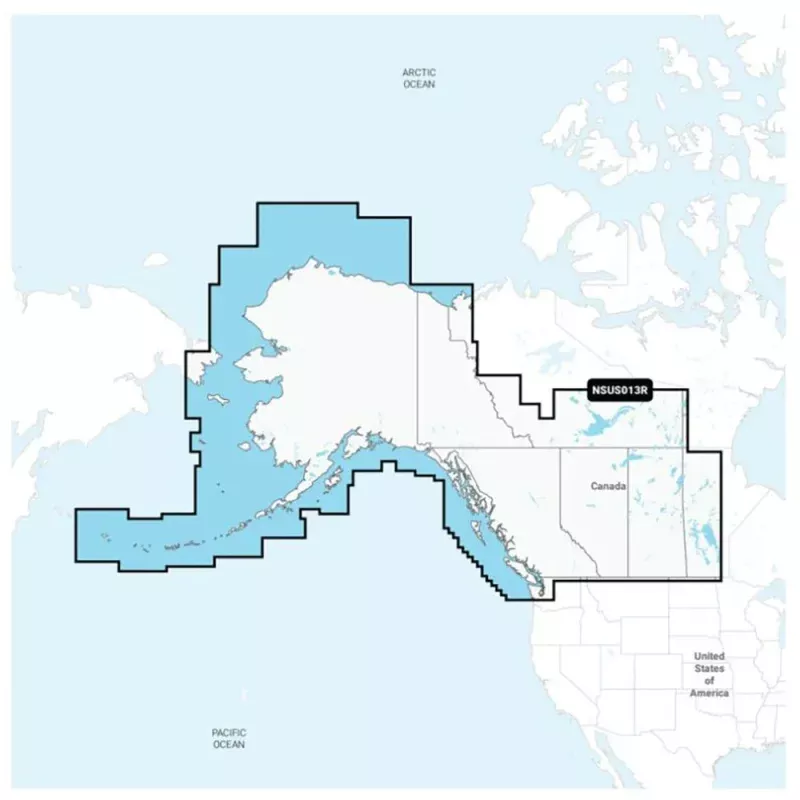 Garmin Navionics+ NSUS013R Canada, WestAlaska