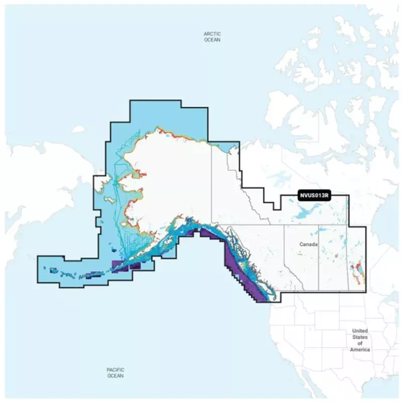 Garmin Navionics Vision+ NVUS013R Canada, WestAlaska