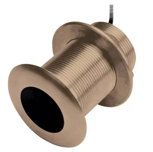Garmin Tilted Element B75H 8-Pin Bronze Flush Thru-hull Mount Transducer with 39′ Cable• 010-11634-22