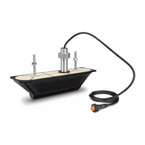 Garmin Ultra High-Definition GT34UHD-TH 12-Pin Plastic External Thru-hull Mount Transducer with 20′ Cable• 010-12776-10
