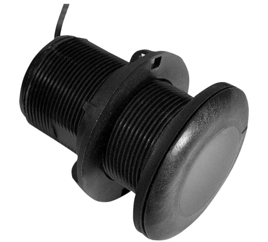 GarminTilted Element P19 8-Pin Plastic Flush Thru-hull Mount Transducer with 30′ Cable• 010-10218-21