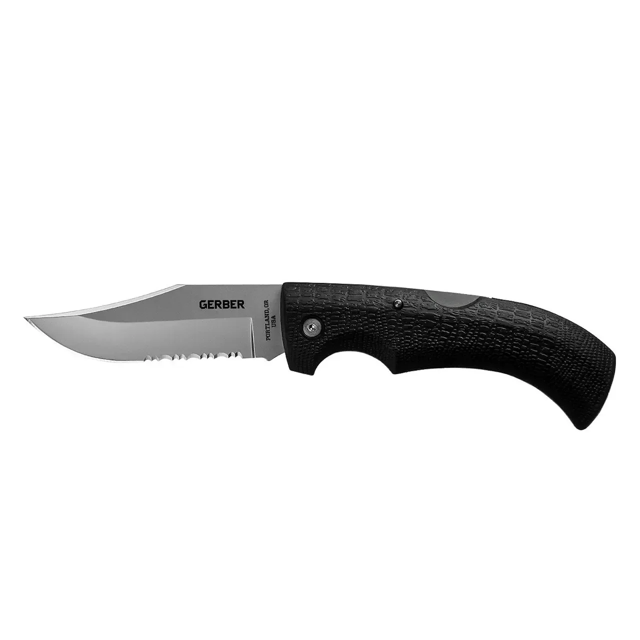 Gerber Gator Serrated Edge Knife With Sheath