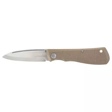 Gerber Mansfield Folding Knife 3.15" D2 Drop Point Plain Edge, Micarta Handle