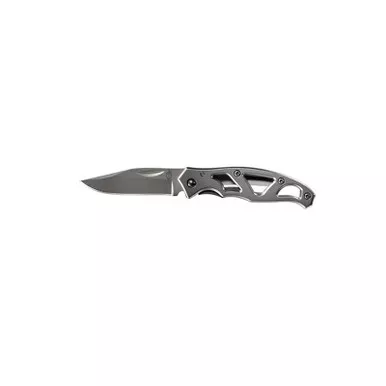 Gerber Paraframe Mini Folding Knife 2.25" Clip Point Blade, Lightweight Stainless Steel Handle