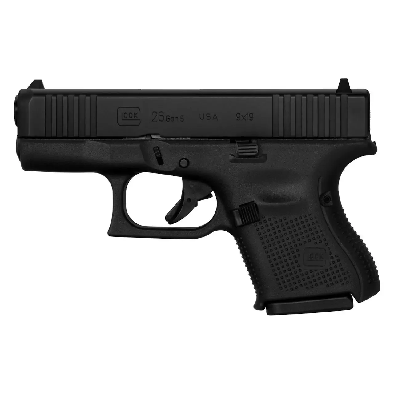 Glock G26 Gen5 Pistol 9mm Matte 3.46" UA265S201