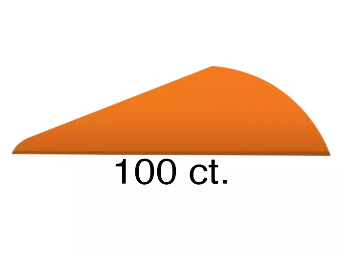 Gold Tip 2" Rapt-X Vane, Flo Orange, 100ct