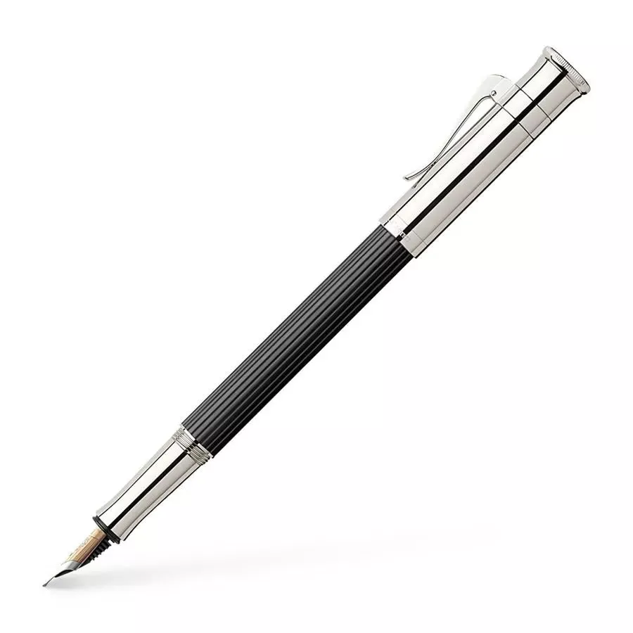 Graf Von Faber Classic Ebony Fountain Pen Medium Nib
