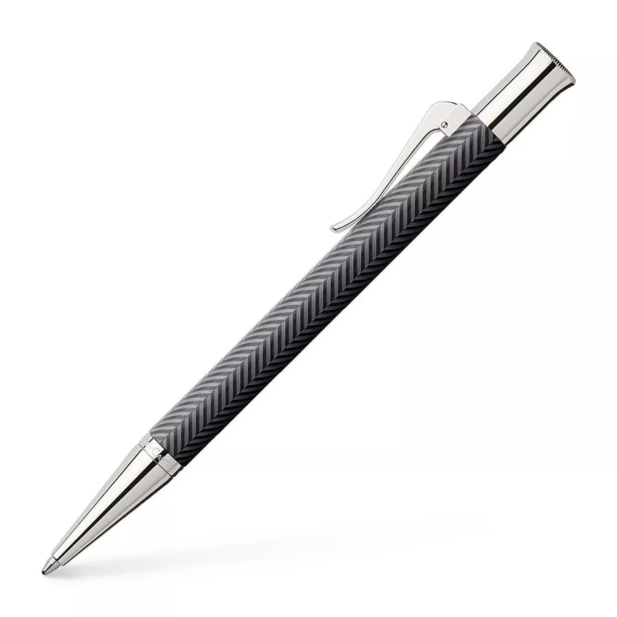 Graf Von Faber Guilloche Cisele Anthracite Ballpoint Pen