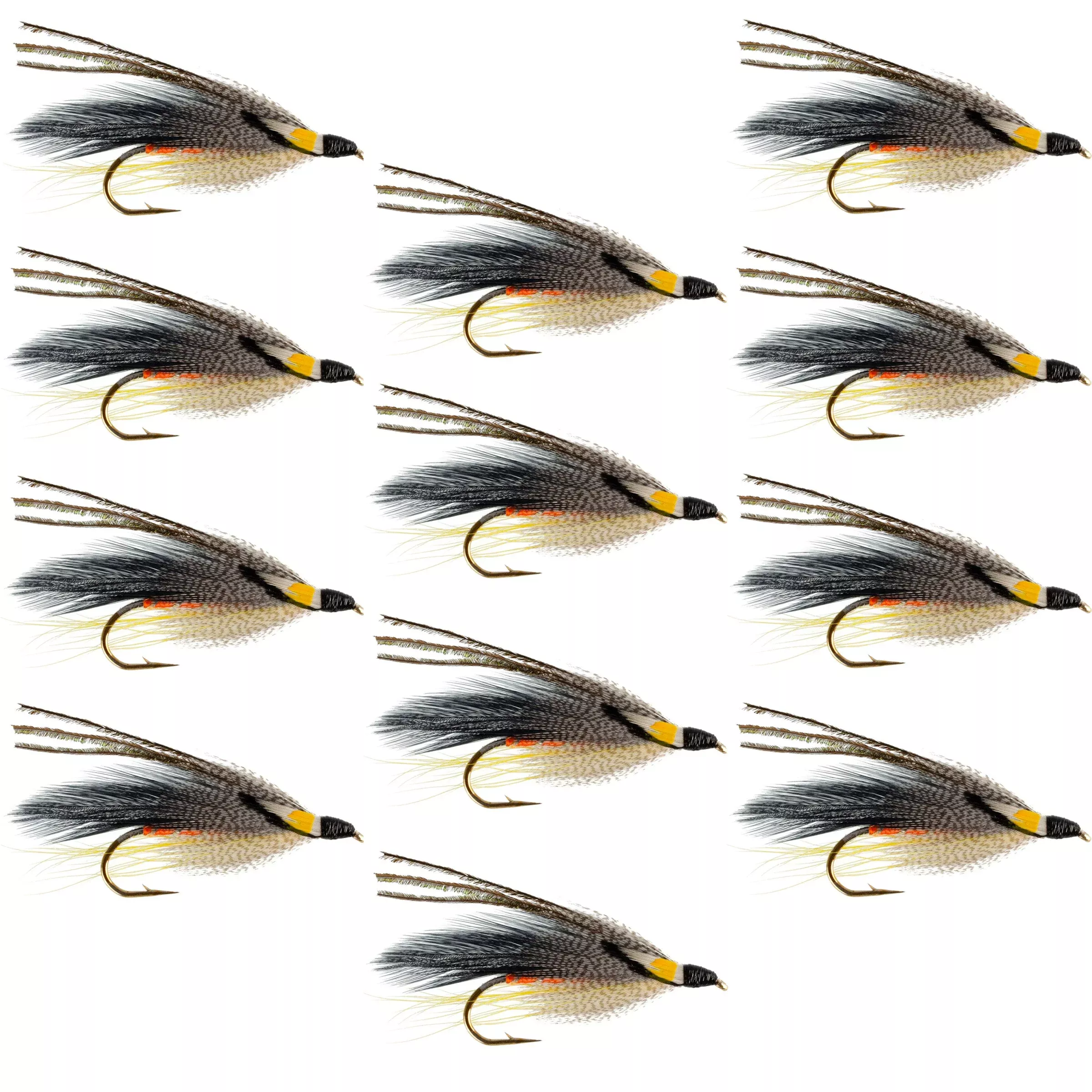 Gray Ghost Classic Streamer Flies – Set of 12 – Hook Size 4