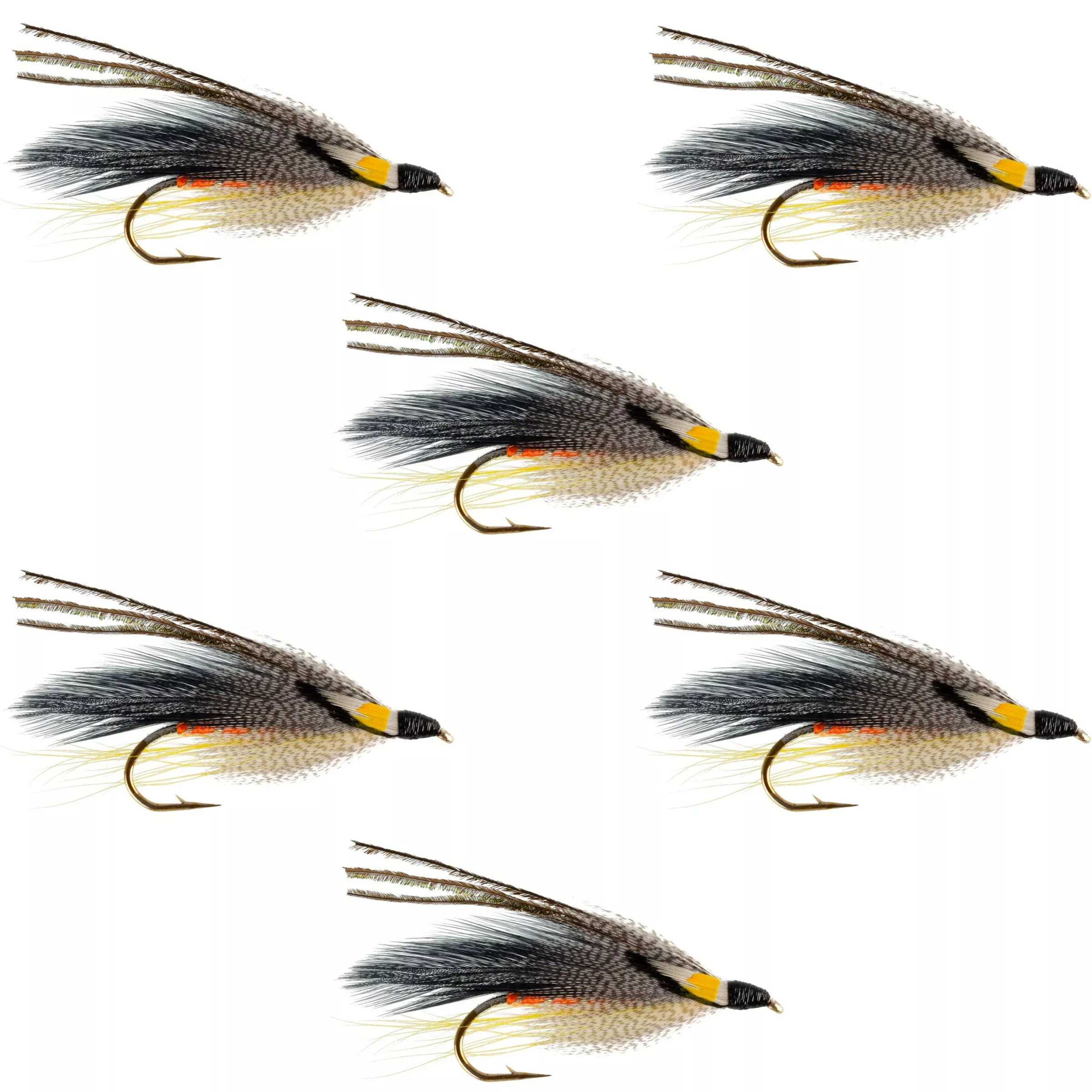 Gray Ghost Classic Streamer Flies – Set of 6 – Hook Size 4