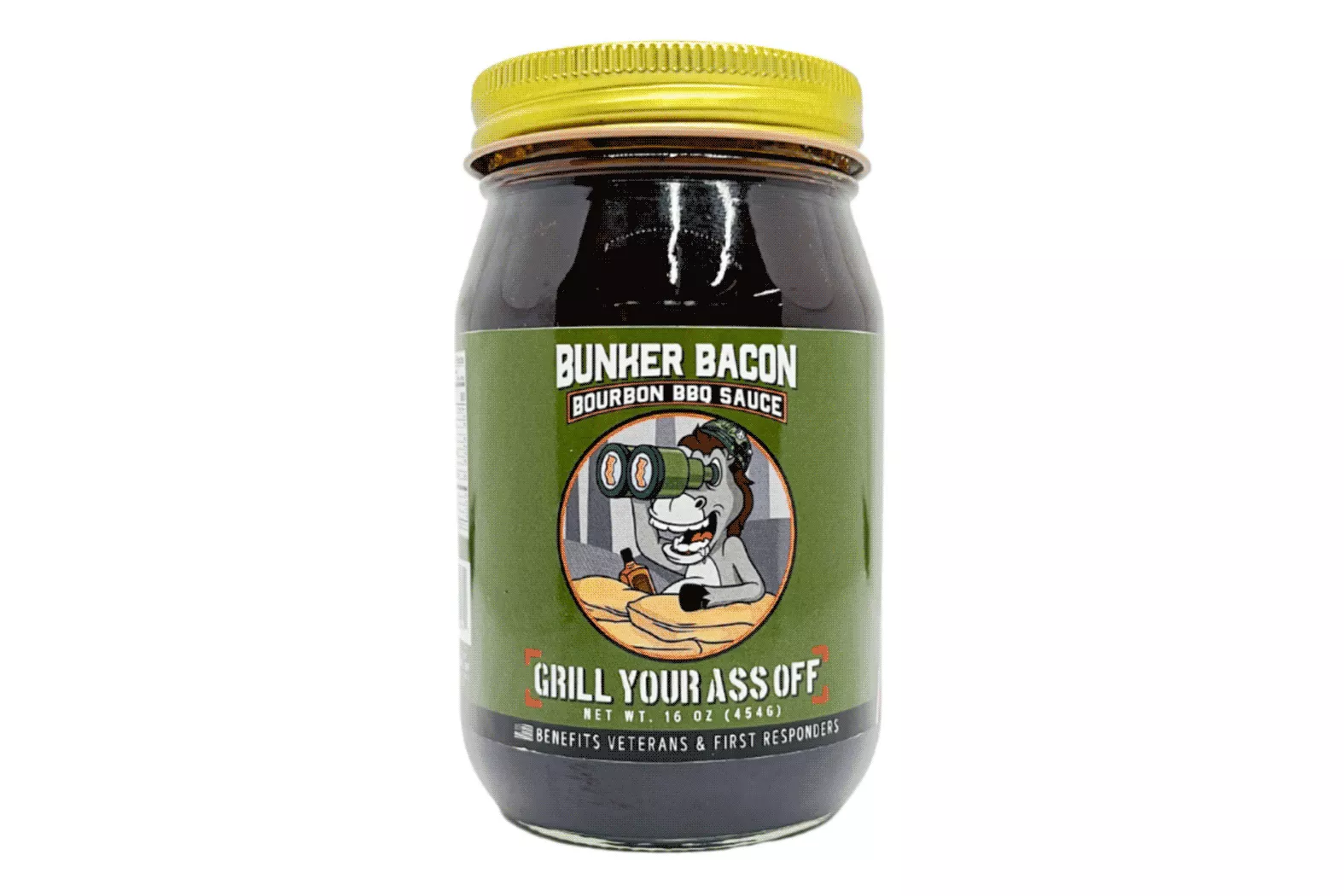 Grill Your Ass Off Bunker Bacon Bourbon BBQ Sauce