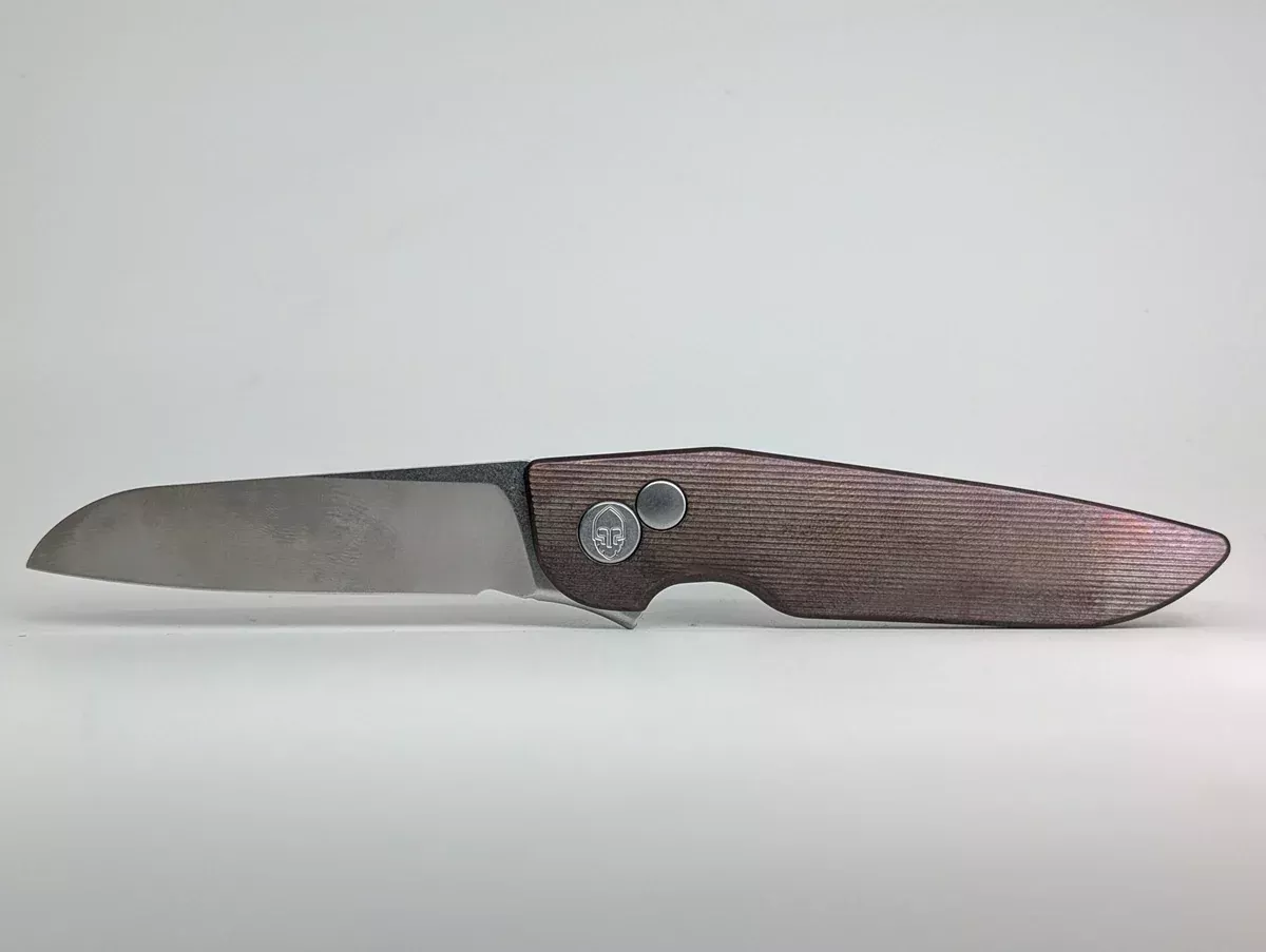 Grimsmo Fjell Titanium Integral Button Lock Folding Knife