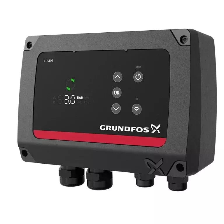 Grundfos CU302 SQE Pump Controller w/40-100PSI Sensor