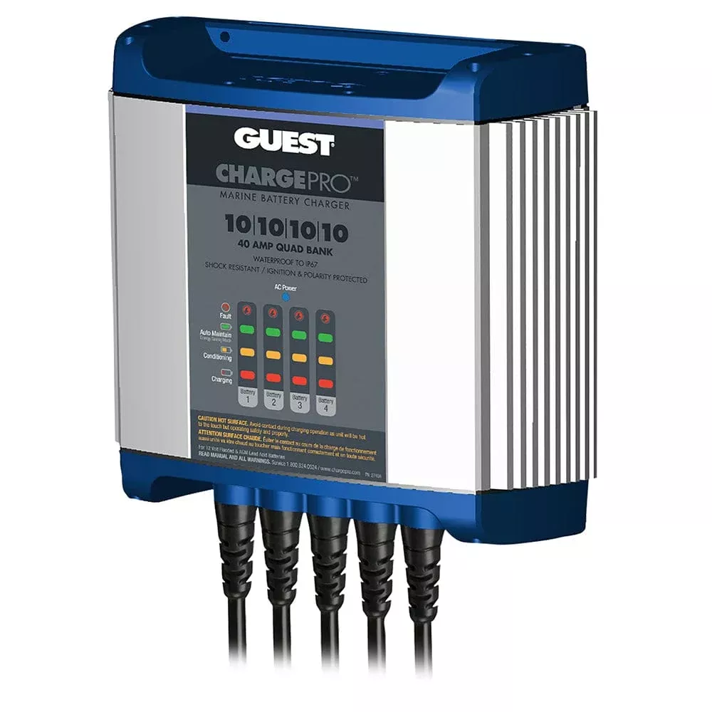 Guest On-Board Battery Charger 40A / 12V – 4 Bank – 120V Input
