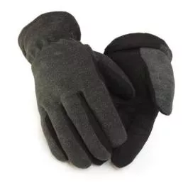 Hand Armor Gloves Men's Deer Suede Leather Palm Gloves - (Lined) - Gray - S