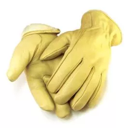 Hand Armor Gloves Men's Deerskin Gloves - (Lined) - Tan - L