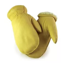 Hand Armor Gloves Men’s Full Grain Deerskin Sherpa Lined Mitts