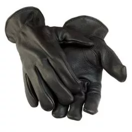 Hand Armor Gloves Women's Deerskin Gloves - Black - L