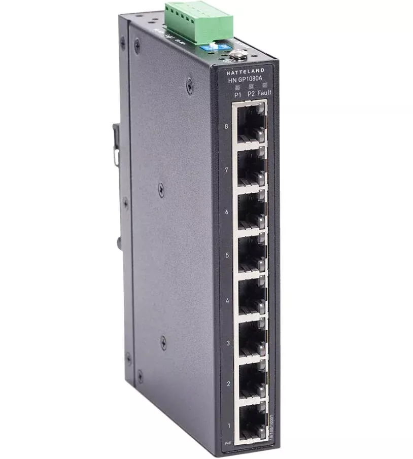 Hatteland 8 Port Gigabit Ethernet Switch• HN GP1080A
