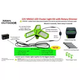 Hawg Outdoors 12V Folding LED Cluster Light