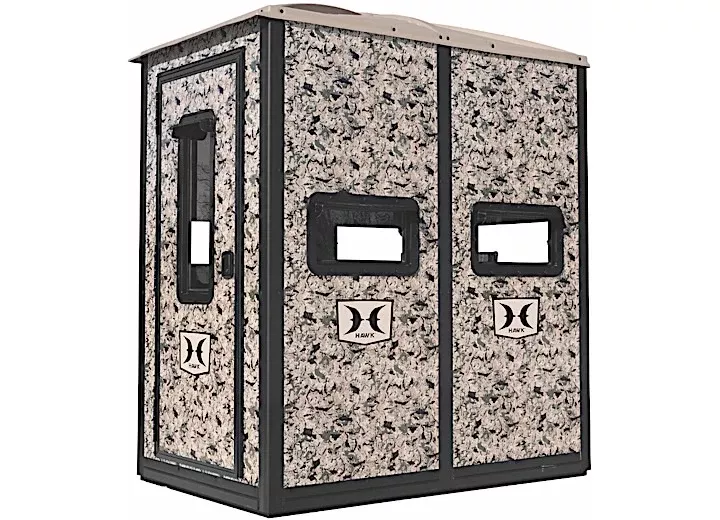 Hawk Double Box Blind with 10' Elite Tower• HWK-BBB2000-10C