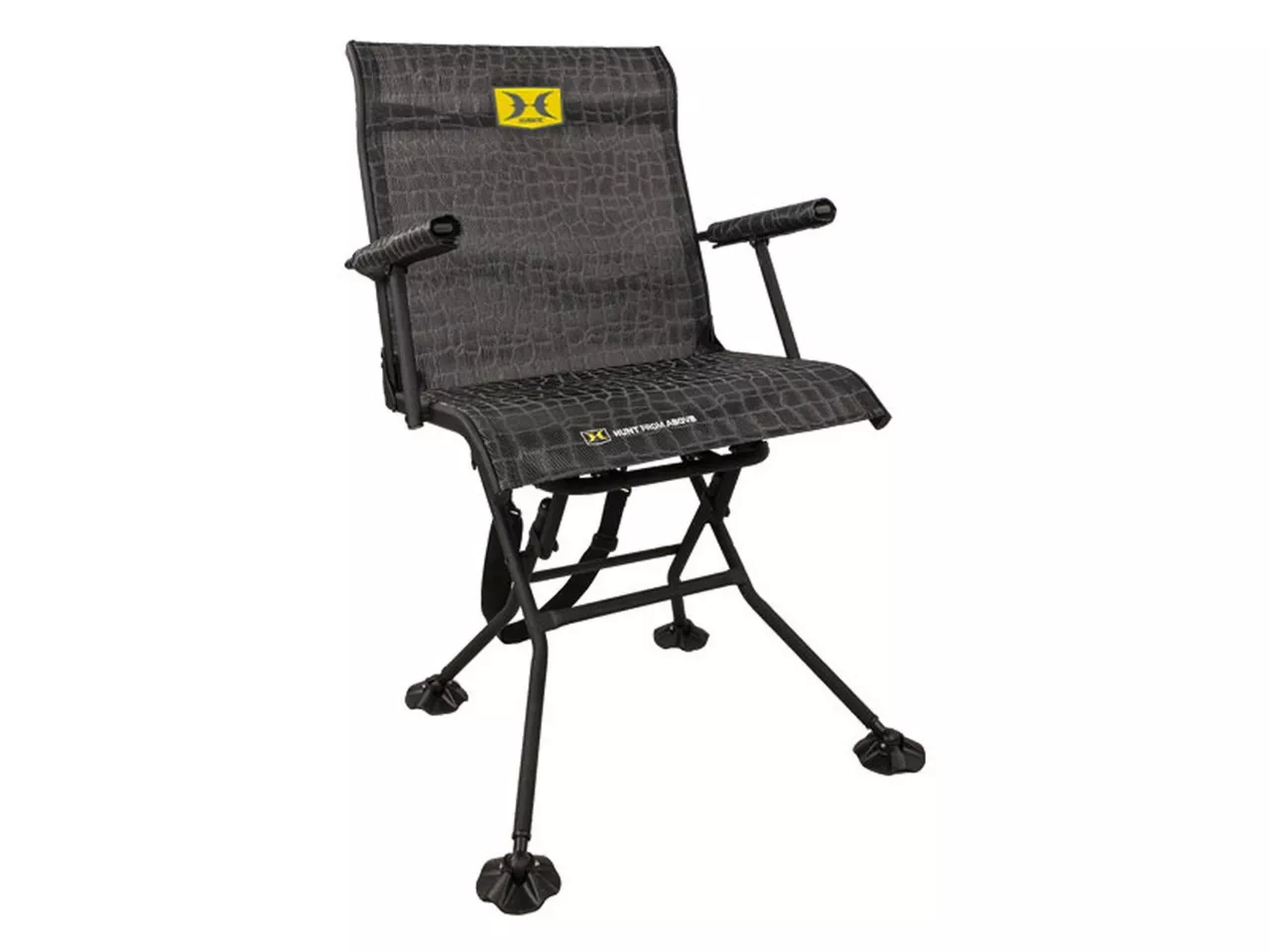 Hawk Stealth Spin Blind Chair Bone Collector, Black