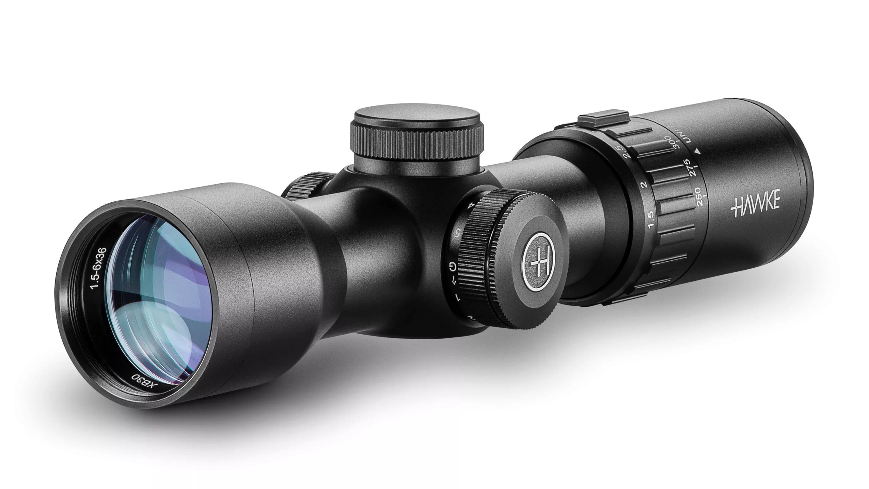 Hawke XB30 Compact 1.5-6x36 IR WA Compact,SR 450fps, Black