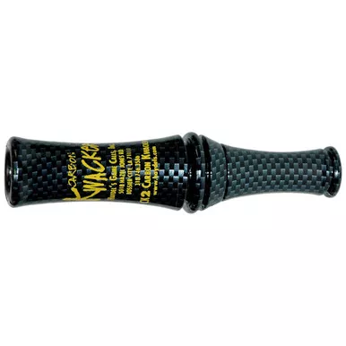 Haydels Carbon Kwacker Mallard Duck Call 2-reed Carbon Finish